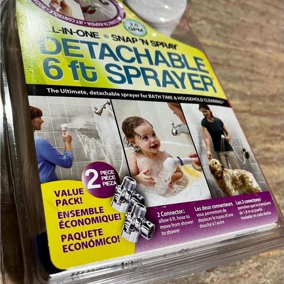 NIB Rinse Ace All-in-one snap n spray detachable 6ft sprayer - Picture 5 of 7